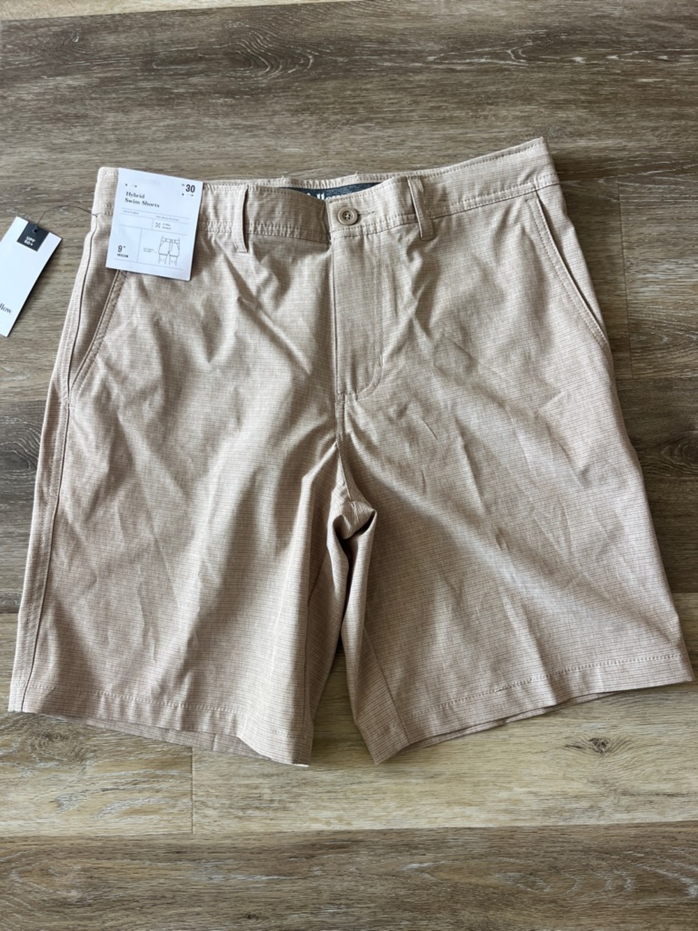 NWT Goodfellow & Co Men's Hybrid Swim Shorts UPF50+ Tan Size 30